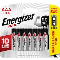 Picture of Energizer Max Alkaline AAA Batteries, 1.5V - Pack of 12
