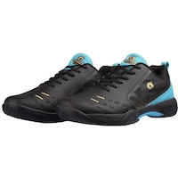 Apacs Pro 731-H Non Marking Badminton Shoes, Black & Blue