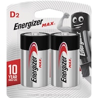 Picture of Energizer Max Alkaline D Batteries - Pack of 2