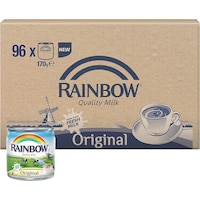 Rainbow Original Evaporated Milk, 410g - Carton of 48 Pieces