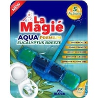 Picture of La Magie Aqua Premium Eucalyptus WC Block Freshner, 40g - Carton of 60
