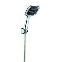 Morris Complete Shower System with Rainfall Shower Head, Silver - Set of 10