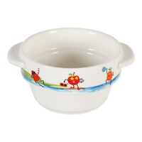 Picture of Porceletta Procelain Animated Fruites Print Bowl With Holder for Kids, 10cm