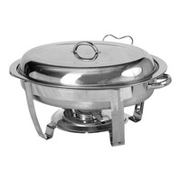 Picture of Vague Stainless Steel Oval Shape Regal Range Chafer, 68mm, 5.5L, Silver