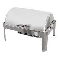 Picture of Vague Stainless Steel Rectangle Shape Chafing Dish with Fuel Holder, 6L