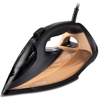 Picture of Philips Azur 7000 Series Steam Iron, Dst7040/86, 2500W-3000W, Black & Gold
