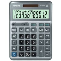Casio Digital Desktop Calculator, Dm-1200Fm-W-Dp, Grey & Black