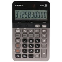 Picture of Casio 10 Digits Solar Powered Calculator, Js10B, Silver & Black