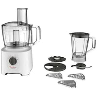 Picture of Moulinex Easy Force Food Processor, Fp247127, 2.4L, 800W, White & Clear