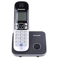 Picture of Panasonic Cordless Table Top Telephone, Kx-Tg6811Ueb, Black & Silver