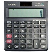 Casio Dual Power Source Financial And Business Calculator, Dark Grey & Black