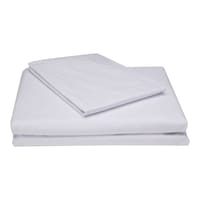 Home Tex Cotton Double Duvet Cover Set, White - Carton of 12