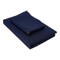 Picture of Home Tex Cotton Single Dyed Flat Bedsheet Set, Navy Blue - Carton of 30