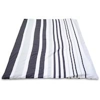 Picture of Home-Tex Fermanville Double-Sided Duvet Cover Set, 200x240cm, Navy Blue & White - Set of 3