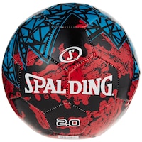 Spalding 2.0 Soccer Ball, Blue & Red