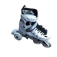 Picture of Soccerex Adjustable Beginner Skates to Inline Roller Skates for Kids, L, White