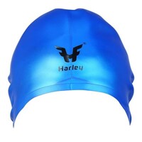 Harley Fitness Adult Spherical Swimming Cap, Blue