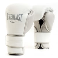 Everlast PowerLock2 Boxing Gloves, White