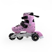 Soccerex Inline & Roller Skates Shoes for Adults, L, Pink