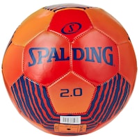 Spalding 2.0 Soccer Ball, Orange & Blue