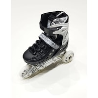 Picture of Soccerex Adjustable Beginner Skates to Inline Roller Skates for Kids, S, Black