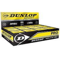 Dunlop Sports Pro XX Squash Ball, Yellow - Pack of 12