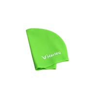 Harley Fitness Latex-Free Silicon Swim Caps for Adults, Green