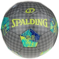 Spalding 2.0 Soccer Ball, Grey & Yellow