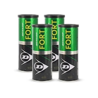 Picture of Dunlop Fort All Court Tennis Ball, Green, 4 Can - Can of 3 Balls