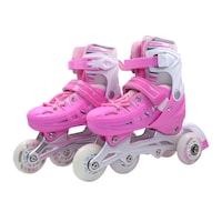 Picture of Soccerex Inline & Roller Skates Shoes for Adult, S, Pink & White