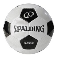Spalding Classic Soccer Ball, Black & White
