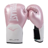Picture of Everlast Unisex Adult Boxing Pro Style Elite Gloves, Pink & White