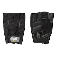 Everlast Faux Leather Weightlifting Glove, Black