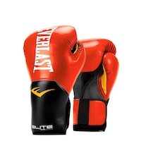 Picture of Everlast Unisex Adult Boxing Pro Style Elite Gloves, Red & Black