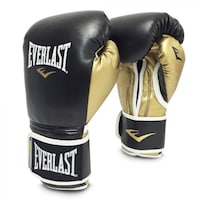 Picture of Everlast Powerlock Training Gloves, Black & Gold