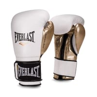Picture of Everlast Boxing Full Finger Gloves, White & Gold