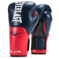 Picture of Everlast Adult Boxing Pro Style Elite Gloves, Blue & Red