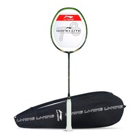 Picture of Li-Ning Wind Lite 700 Carbon Fiber Unstrung Badminton Racket with Full Cover,  ‎Black & Gold