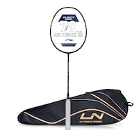 Picture of Li-Ning Air Force 77 G2 Carbon Fibre Badminton Racket with Full Cover, Gold