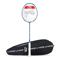 Picture of Li-Ning Wind Lite Strung Badminton Racquet with Free Full Cover,  ‎Navy & Red