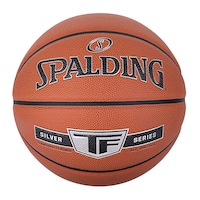 Spalding Leather Basketball, TF Silver, Orange