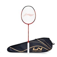 Picture of Li-Ning 3D Calibar X Boost Carbon Graphite Strung Racquet,  ‎Red & Black
