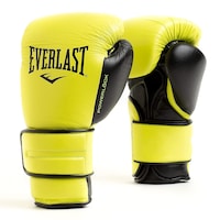 Picture of Everlast Unisex Adult Powerlock 2 Boxing Gloves, Neon Yellow