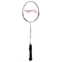 Picture of Li-Ning Unisex Adult Turbo-X Carbon Fiber Badminton Racquet,  ‎White & Silver