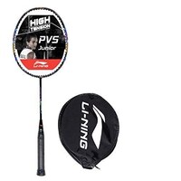 Picture of Li-Ning PVS Junior 901 Badminton Racquets with Head Cover,  ‎Black & Cyan & Blue