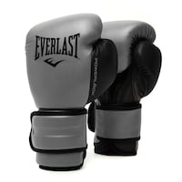 Picture of Everlast Powerlock Training Gloves Pair, L, Charcoal