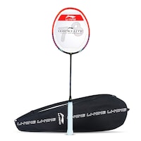 Picture of Li-Ning Wind Lite Strung Badminton Racquet, Black & Orange