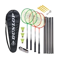 Dunlop Star SSX 2.0 Badminton Rackets Set, Multicolour - Pack of 4