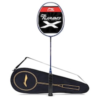 Picture of Li-Ning Turbo X 60 G5 Iii Carbon Fibre Strung Racket with Full Cover,  ‎Navy & Gold