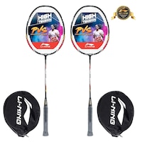 Picture of Li-Ning XP Series Aluminum Badminton Racquet,  ‎Charcoal & Red - Pack of 2